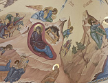 Окончен первый этап росписи подкупольной части храма храма Вознесения Господня сл. Красюковской