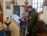Беседу «Духовные традиции нашего Отечества» провел для военнослужащих Иеромонах Николай (Наметышев)