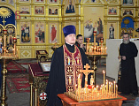 Успенский храм станицы Калитвенской посетили преподаватели и кадеты Шахтинского казачьего кадетского корпуса им. Я.П. Бакланова во главе с атаманом Всевеликого Войска Донского В.А. Бобыльченко