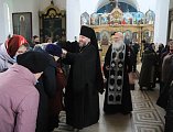 В четверг первой седмицы Великого поста Преосвященнейший епископ Симон совершил чтение покаянного канона преподобного Андрея Критского в храме Покрова Пресвятой Богородицы г. Красный Сулин