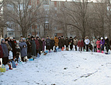 На месте строительства храма Иосифа Обручника в г. Шахты на Крещение совершили великое освящение воды