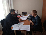 Настоятель храма святой преподобномученицы Елисаветы города Гуково иерей Георгий Русинов с дружественным визитом посетил гуковскую специальную школу-интернат №12