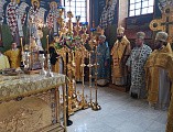 Преосвященнейший епископ Симон вместе с иерархами Болгарской и Польской Православных Церквей совершил Божественную литургию в Супрасльской Лавре в Польше