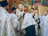 В праздник Преображения Господа Бога и Спаса нашего Иисуса Христа Преосвященнейший епископ Симон совершил Божественную литургию и диаконскую хиротонию