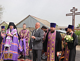 Преосвященнейший епископ Симон совершил чин на основание церкви и водружение креста в поселке Тарасовский