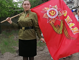 Детский хор храма святителя Пантелеимона г. Гуково поздравил ветеранов Великой отечественной войны с Днем Победы