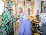 В престольный день Преосвященнейший епископ Симон совершил Божественную литургию в храме Святой Троицы хутора Ягодинка