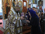 Преосвященнейший епископ Симон с архипастырским визитом посетил Чернышевское благочиние