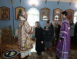 Преосвященнейший епископ Симон возглавил Литургию Преждеосвященных Даров в храме Казанской иконы Божией Матери г. Гуково