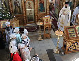 Святочные поздравления детей воскресной школы «Светочъ» прихожанам Донского храма