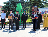 В поселке Чертково состоялся праздничное мероприятие, посвященное 100-летию создания пограничных войск, участников поздравил протоиерей Антоний Колистратов