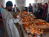 Освящение пасхальных куличей в хуторах Табунщиково, Владимировка, Большая Федоровка и Горненском психоневрологическом интернате
