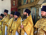 Иеромонах Димитрий (Яроцкий) посетил Тарасовский храм святителя Тихона Задонского в день престольного праздника