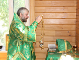 В день памяти преподобного Сергия, игумена Радонежского, Преосвященнейший епископ Симон совершил богослужение в храме в честь святого в городе Шахты