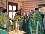 Соборным богослужением приход храма в честь преподобного Сергия Радонежского хутора Старая Станица отметил престольный праздник