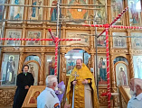 Соборное богослужение в Донском храме Новошахтинска с участием духовенства и казачества
