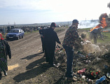 Приход Державного храма г. Донецка выступил организатором в уборке городского кладбища