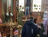 Воспитанники воскресной группы при храме преподобномученицы Елисаветы г. Гуково посетили храм Николая Чудотворца хутора Гуково