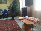 Иерей Роман Митяшин с группой от прихода храма Арх. Михаила посетили социально-реабилитационное отделение в х. Колундаевский (дом престарелых и инвалидов)