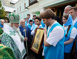 В день памяти преподобного Сергия Радонежского Преосвященнейший епископ Симон сослужил Предстоятелю Русской Церкви в Троице-Сергиевой Лавре