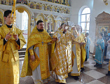 Преосвященнейший епископ Симон совершил чин великого освящения храма Державной иконы Божией Матери г. Донецка