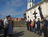 В Донском храме богоспасаемого града Новошахтинска прошел крестный ход