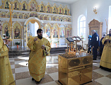 Преосвященнейший епископ Симон совершил чин великого освящения храма Державной иконы Божией Матери г. Донецка