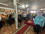 В праздник Входа Господня в Иерусалим епископ Симон совершил богослужение в храме иконы Пресвятой Богородицы «Всех скорбящих радость» города Красный Сулин