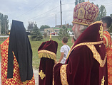 В престольный день Преосвященнейший епископ Симон совершил Божественную литургию в храме великомученика Пантелеимона города Миллерово