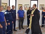 Сотрудники областной поисково-спасательной службы приняли участие в молебне   