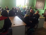 В храме святой преподобномученицы Елисаветы г. Гуково состоялась встреча иерея Георгия Русинова и учеников школы № 9