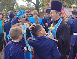 Духовник кадетского корпуса принял участие в "Фестивале казачьего чаепития и маминых пирожков".