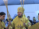 Епископ Шахтинский и Миллеровский Симон возглавил воскресную Божественную литургию в храме святого благоверного князя Александра Невского г. Шахты