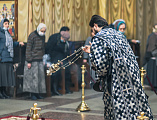 Епископ Шахтинский и Миллеровский Симон совершил Литургию Преждеосвященных Даров в Покровском кафедральном соборе г. Шахты