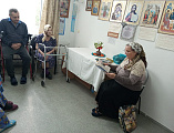 О Вознесении Господнем поговорили в доме престарелых поселка Садовый