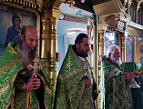 Соборным богослужением в шахтинском храме Вознесения Господня отметили праздник в честь преподобного Сергия Радонежского