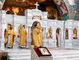 В день памяти святой равноапостольной княгини Ольги Преосвященнейший епископ Симон совершил Божественную литургию в Покровском кафедральном соборе города Шахты