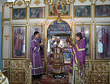 Преосвященнейший епископ Симон возглавил Литургию Преждеосвященных Даров в храме Казанской иконы Божией Матери г. Гуково