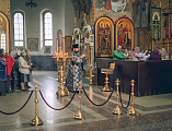 Епископ Шахтинский и Миллеровский Симон совершил Литургию Преждеосвященных Даров в Покровском кафедральном соборе г. Шахты