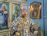 В престольный день Преосвященнейший епископ Симон совершил Божественную литургию в храме Казанской иконы Божией Матери города Гуково