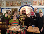 В храме Преображения Господня села Лысогорка совершили Литургию в день памяти святителя Луки Крымского