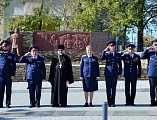 Окружной священник Донецкого округа ВКО ВВД принял участие в Губернаторском смотре казачьих образовательных учреждений в Белой Калитве и награжден грамотой Войскового атамана и медалью «За особые заслуги»