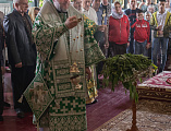 В праздник Входа Господня в Иерусалим епископ Симон совершил богослужение в храме Вознесения Господня города Шахты