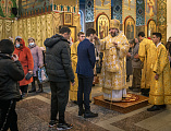 Преосвященнейший епископ Симон совершил всенощное бдение в Покровском кафедральном соборе г. Шахты