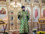 В престольный день Преосвященнейший епископ Симон совершил Божественную литургию в храме Святой Троицы хутора Ягодинка