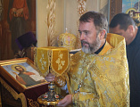 Преосвященнейший епископ Симон совершил Божественную литургию в храме святых Веры, Надежды, Любови и матери их Софии в станице Багаевской