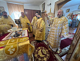 Преосвященнейший епископ Симон совершил Божественную литургию в день престольного праздника в храме святой равноапостольной княгини Ольги поселка Горный