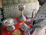 В день празднования Происхождения (изнесения) честных древ Животворящего Креста Господня Преосвященнейший епископ Симон с архипастырским визитом посетил Георгиевское архиерейское подворье х. Киреевка