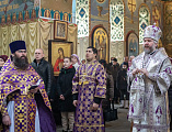 В Неделю Торжества Православия Преосвященнейший епископ Симон совершил Литургию в Покровском кафедральном соборе города Шахты