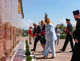 В Октябрьском районе прошло торжественное возложение цветов,﻿ посвященное 80-й годовщине победы в Великой Отечественной войне